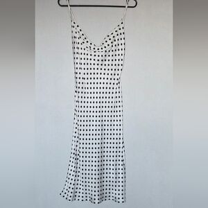 Zara Black and White Polka Dot Dress